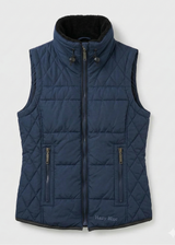 Hazy Blue Womens Quilted Gilet Bodywarmer - Anusha