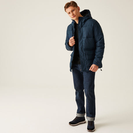 Regatta Men's Falkner Baffled Jacket Navy - Just £64.99! Shop now at Warwickshire Clothing. 