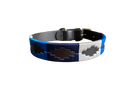 Hazy Blue Dog Collar leather with waxed thread stitching - Just £14.99! Shop now at Warwickshire Clothing. 