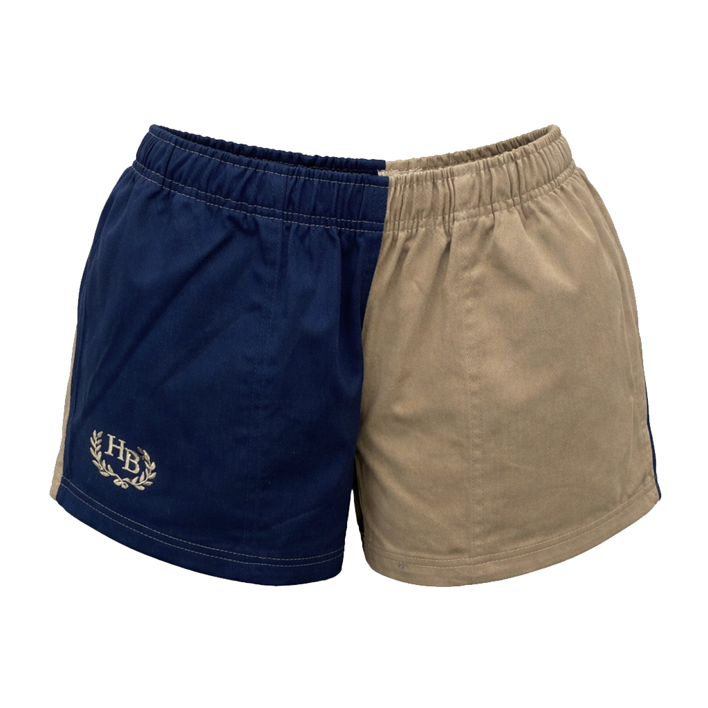 Hazy Blue Nelson Unisex Colour Block Shorts