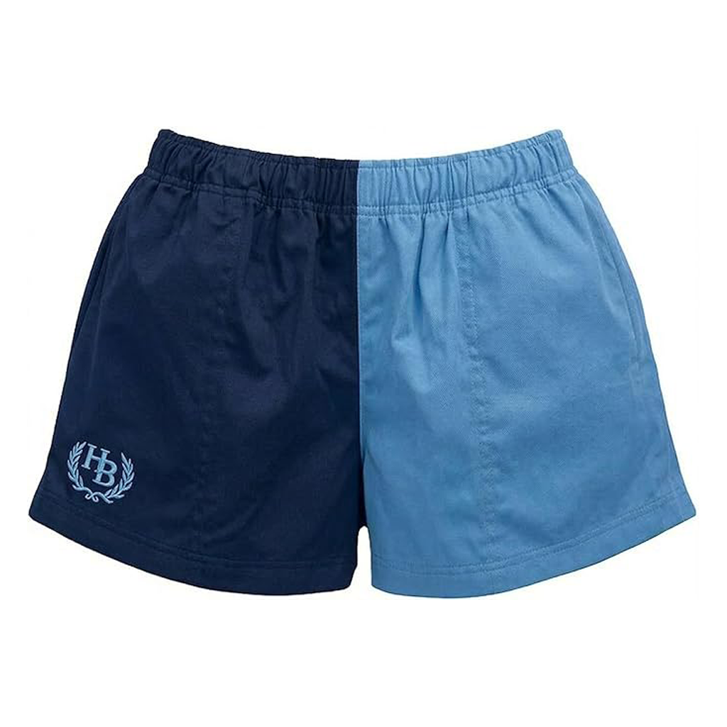 Hazy Blue Nelson Unisex Colour Block Shorts