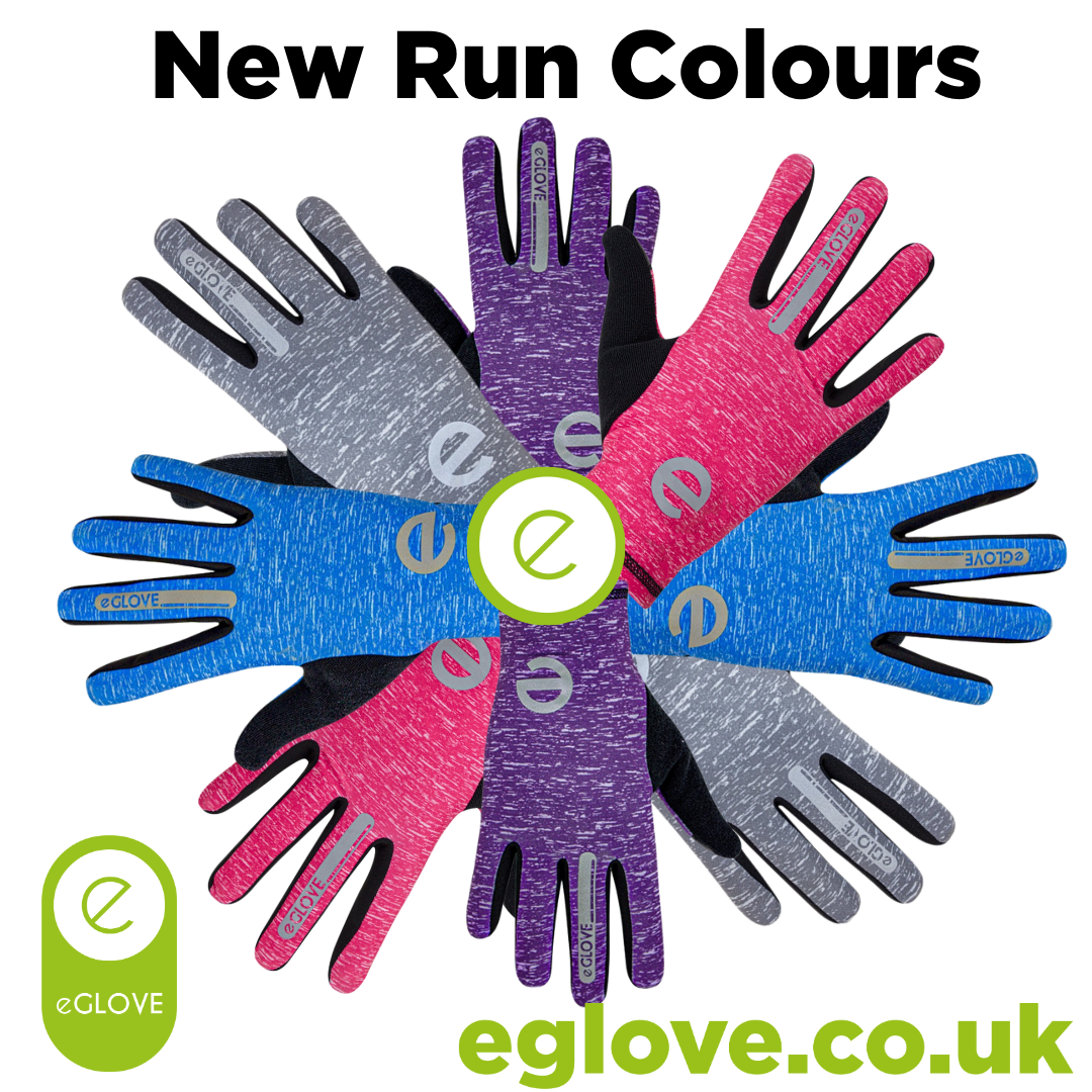 eGLOVE Run Gloves – Blue | Touchscreen Running Gloves