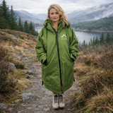 Hazy Blue Waterproof Adults All Weather Changing Robe - Newquay