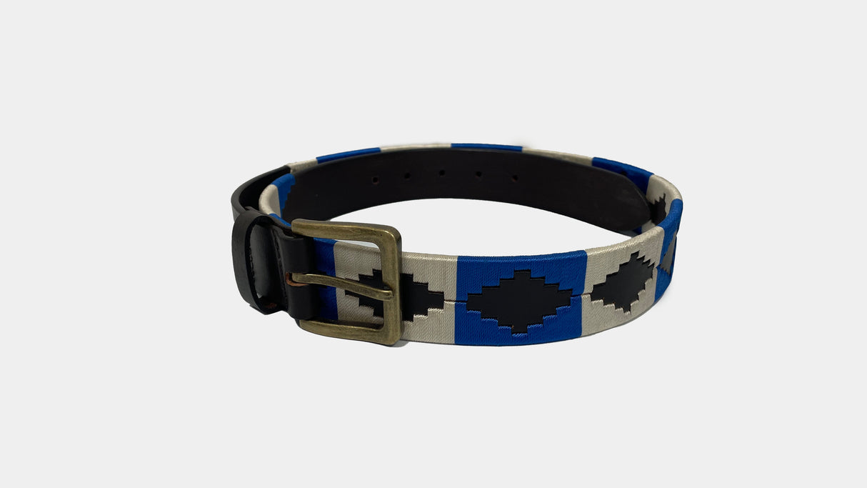 Hazy Blue Brown Leather Polo Belts: Equestrian Style & Everyday Elegance