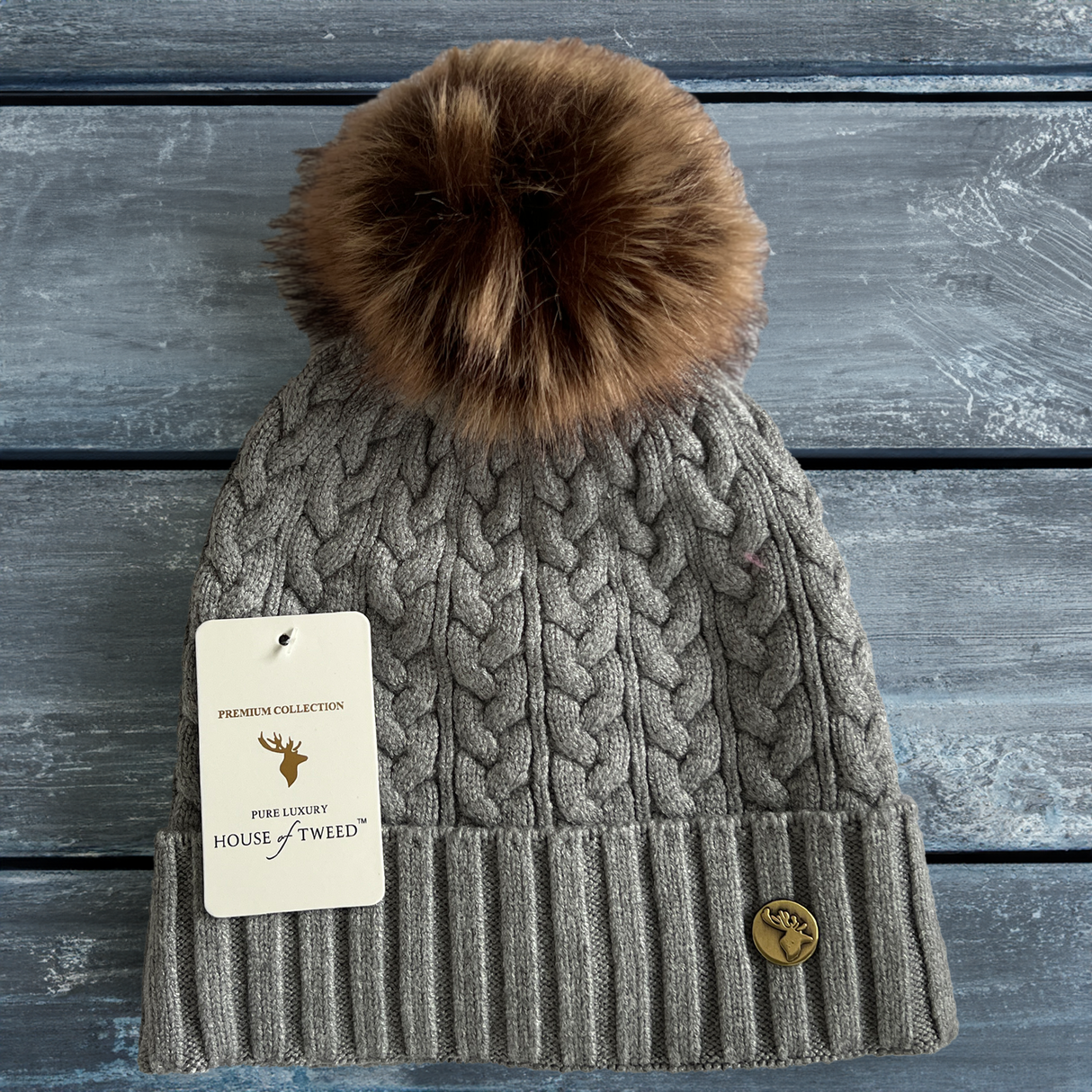 House of Tweed Luxury Plaited Ladies Bobble Pom Pom Hats - Premium clothing from House of Tweed - Just $11.99! Shop now at Warwickshire Clothing