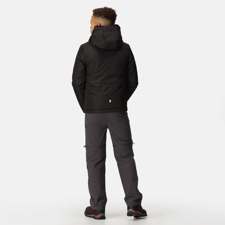 Regatta Kids' Kyrell Reversible Jacket | Black Seal Grey - Just $29.99! Shop now at Warwickshire Clothing. Free Dellivery.