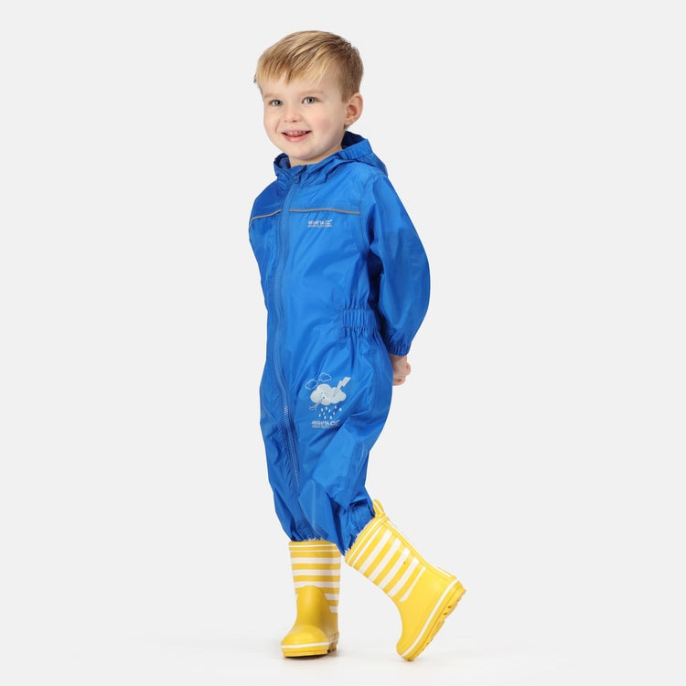 Regatta Kids' Puddle IV Waterproof All In One Rain Suit - Just £14.99! Shop now at Warwickshire Clothing. 