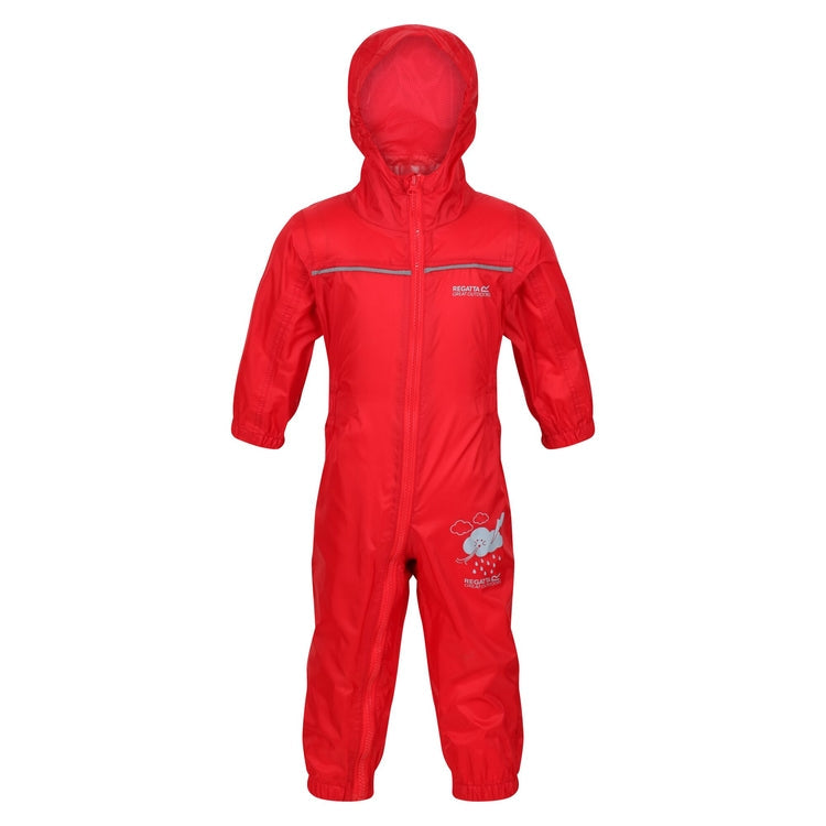 Regatta Kids' Puddle IV Waterproof All In One Rain Suit - Just £14.99! Shop now at Warwickshire Clothing. 