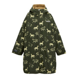 Junior Changing Robe Dark Khaki Horses