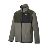 Men's Frankie Borg Colour Block Full Zip Fleece - Smokey Olive Dark Khaki