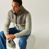 Men's Frankie Borg Hybrid Full Zip Fleece - Abbeystone Smokey Olive