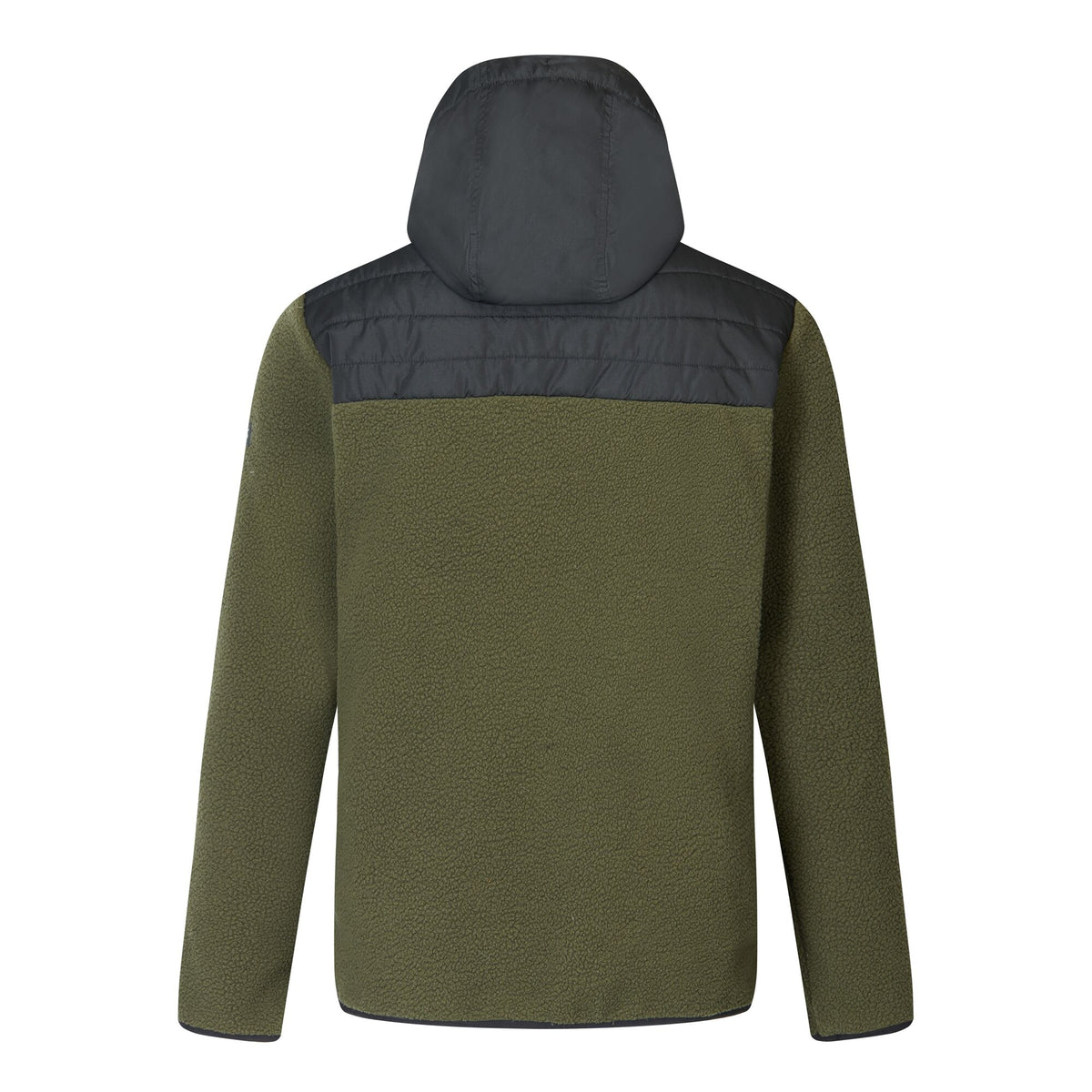 Men's Frankie Borg Hybrid Full Zip Fleece - Dark Khaki Black