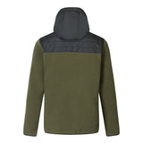 Men's Frankie Borg Hybrid Full Zip Fleece - Dark Khaki Black
