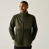 Men's Morran Water Resistant Full Zip Fleece - Dark Khaki