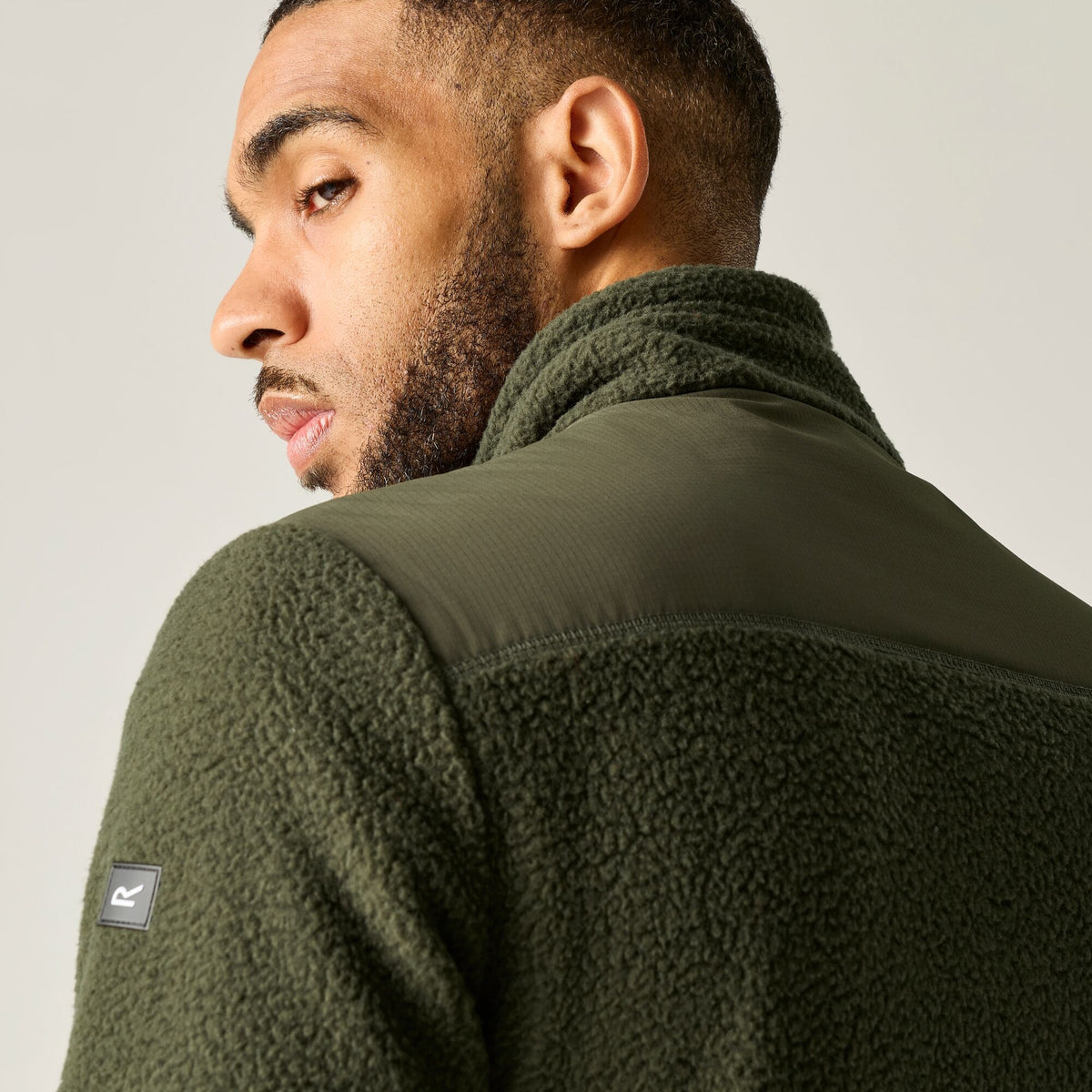 Men's Morran Water Resistant Full Zip Fleece - Dark Khaki