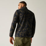 Men's Morran Water Resistant Full Zip Fleece | Textured Print Black