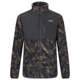 Men's Morran Water Resistant Full Zip Fleece | Textured Print Black