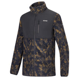 Men's Morran Water Resistant Full Zip Fleece | Textured Print Black