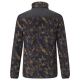 Men's Morran Water Resistant Full Zip Fleece | Textured Print Black