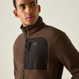 Men's Frankie Borg Full Zip Fleece | Ground Coffee Black
