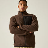 Men's Frankie Borg Full Zip Fleece | Ground Coffee Black