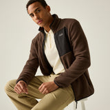 Men's Frankie Borg Full Zip Fleece | Ground Coffee Black
