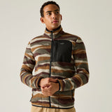 Men's Frankie Borg Full Zip Fleece - Ground Coffee Mountain Range