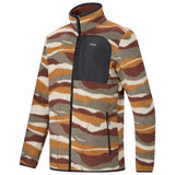 Men's Frankie Borg Full Zip Fleece - Ground Coffee Mountain Range
