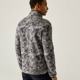 Men's Frankie Borg Half Zip Fleece - Misty Grey Winter Camo
