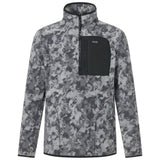 Men's Frankie Borg Half Zip Fleece - Misty Grey Winter Camo