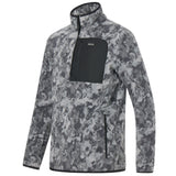 Men's Frankie Borg Half Zip Fleece - Misty Grey Winter Camo