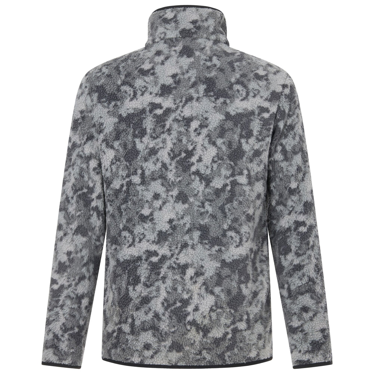 Men's Frankie Borg Half Zip Fleece - Misty Grey Winter Camo