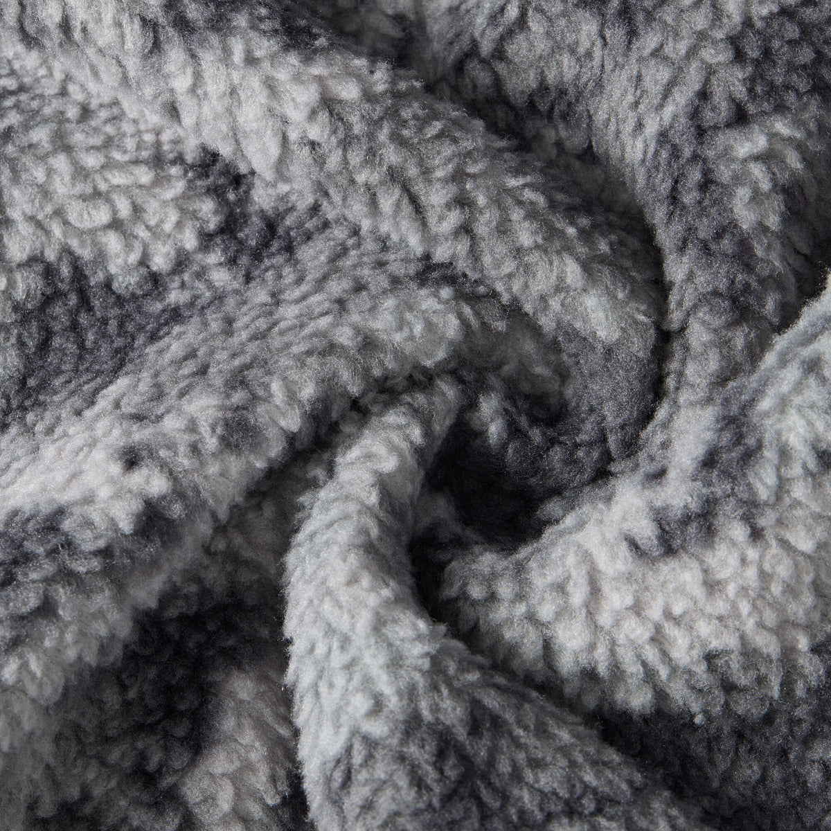 Men's Frankie Borg Half Zip Fleece - Misty Grey Winter Camo