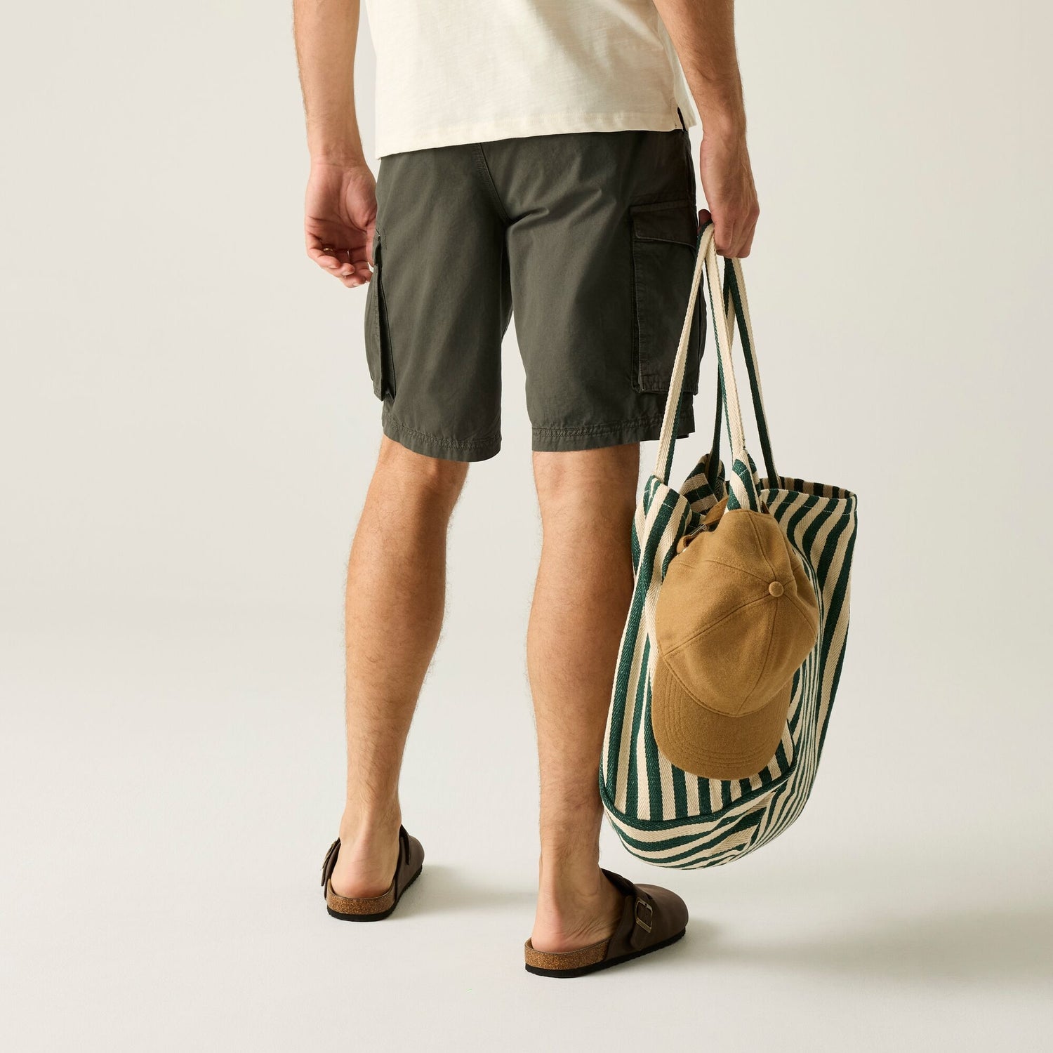 Regatta Mens Shorebay Cargo Breathable Cotton Shorts