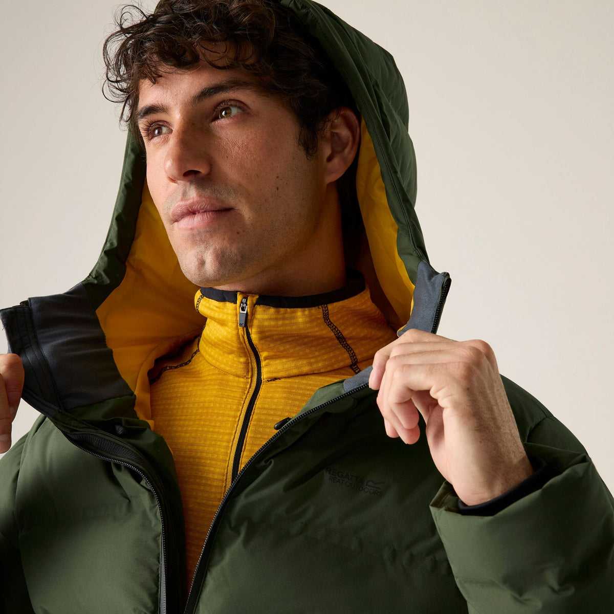 Men's Altoro Thermal Puffer Jacket - Dark Khaki Sunset