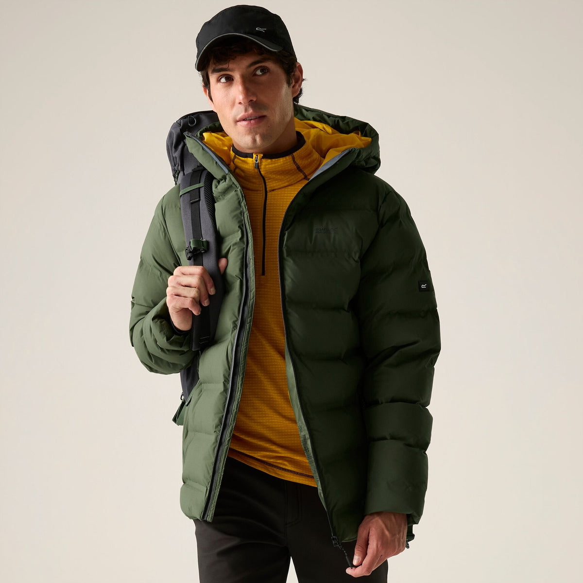 Men's Altoro Thermal Puffer Jacket - Dark Khaki Sunset