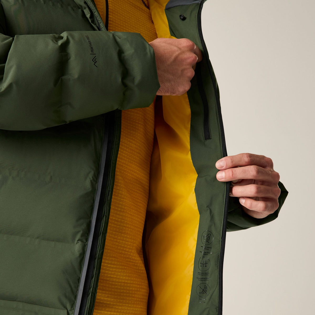 Men's Altoro Thermal Puffer Jacket - Dark Khaki Sunset