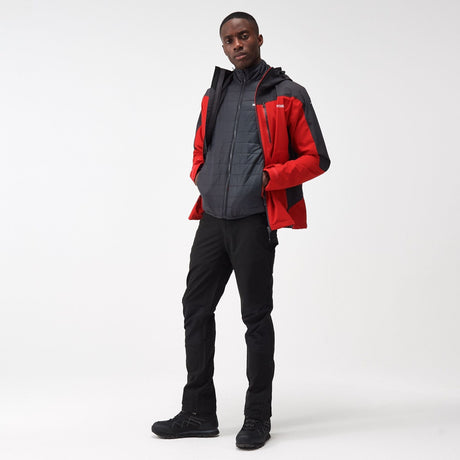 Regatta Men's Wentwood VIII 3-In-1 Waterproof Jacket Danger Red - Just £49.99! Shop now at Warwickshire Clothing. 