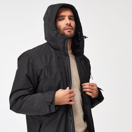 Regatta Men's Larrick Waterproof Jacket | Black - Just £39.99! Shop now at Warwickshire Clothing. 