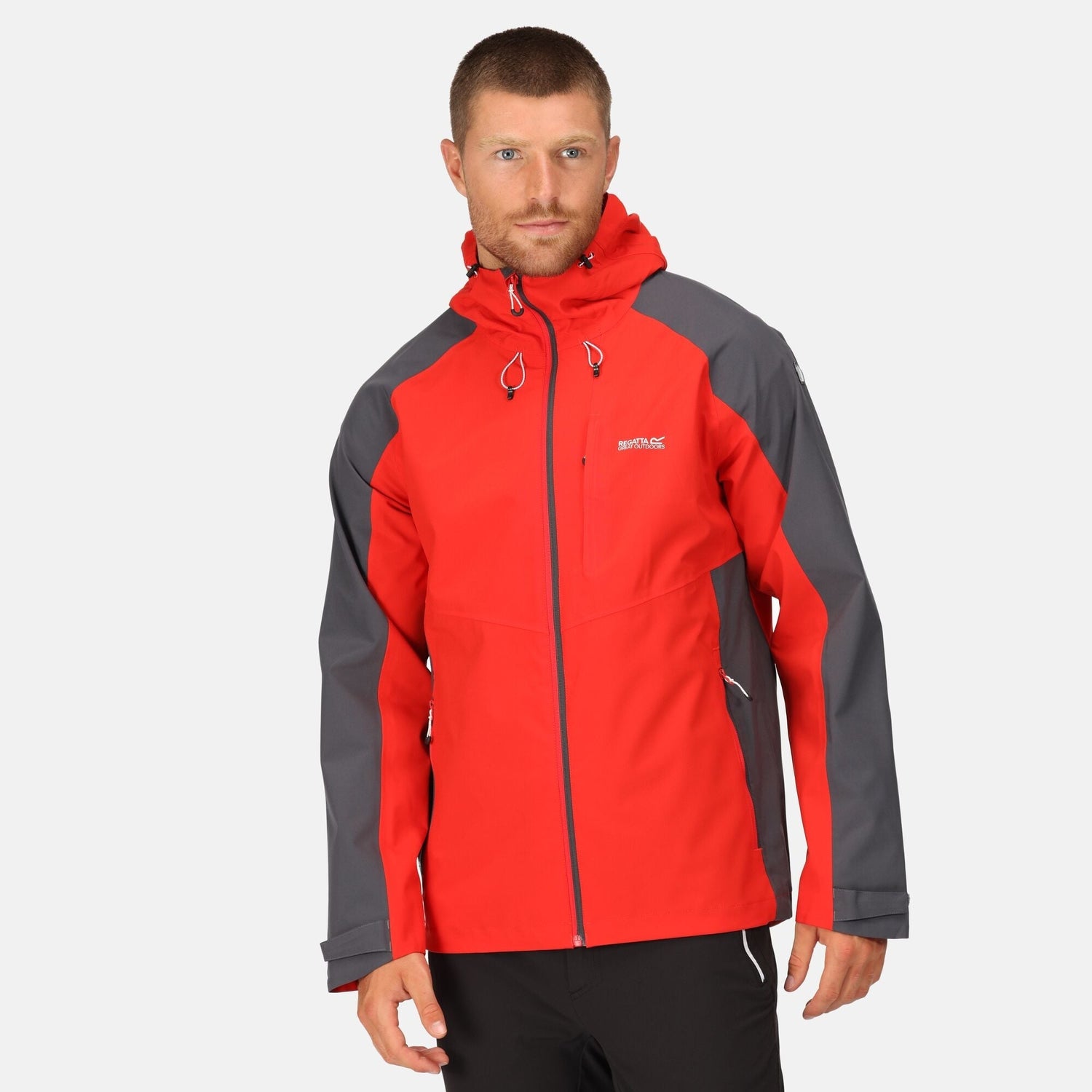 Regatta Mens Britedale Waterproof Breathable with LED Torch Jacket - Just £49.99! Shop now at Warwickshire Clothing. 