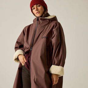 Adult's Waterproof Changing Robe - Dark Cherry