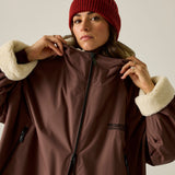 Adult's Waterproof Changing Robe - Dark Cherry