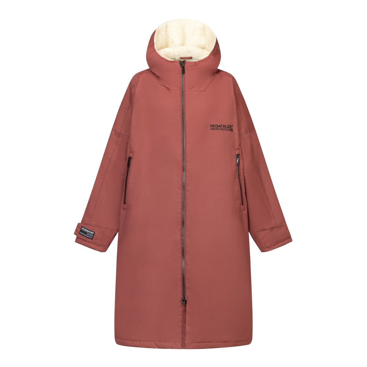 Adult's Waterproof Changing Robe - Dark Cherry