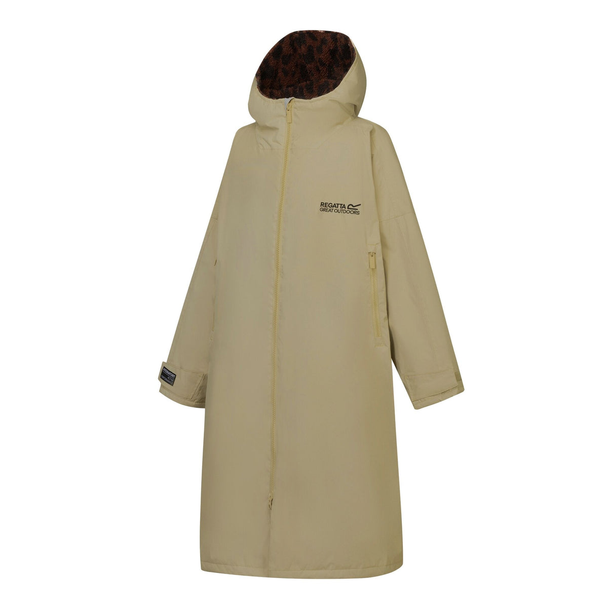 Adult's Waterproof Changing Robe Barleycorn Dark Textured Leopard