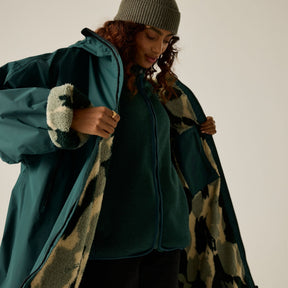 Adult's Waterproof Changing Robe - Deep Pine Brush Stroke Camo