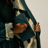 Adult's Waterproof Changing Robe - Deep Pine Brush Stroke Camo