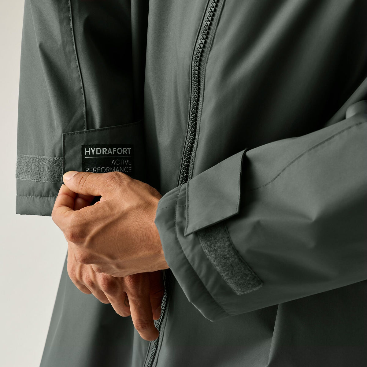 Adult's Waterproof Changing Robe - Iron Abstract Mountain