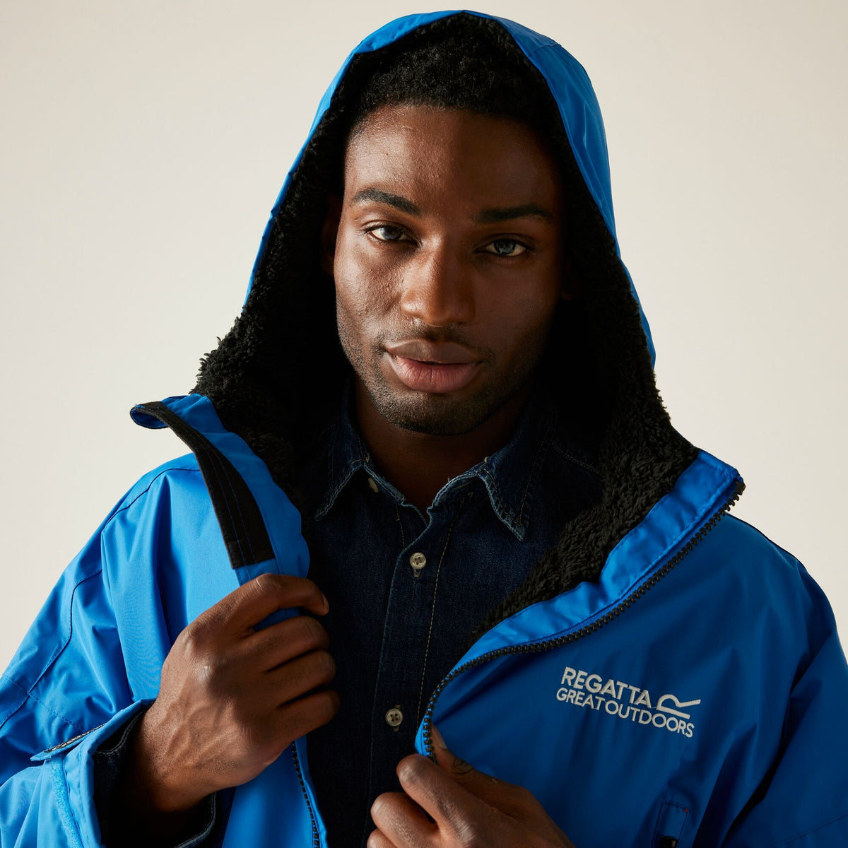 Adult's Waterproof Changing Robe | Blue