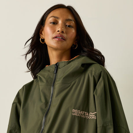 Adult's Waterproof Changing Robe Dark Khaki
