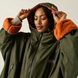 Adult's Waterproof Changing Robe Dark Khaki